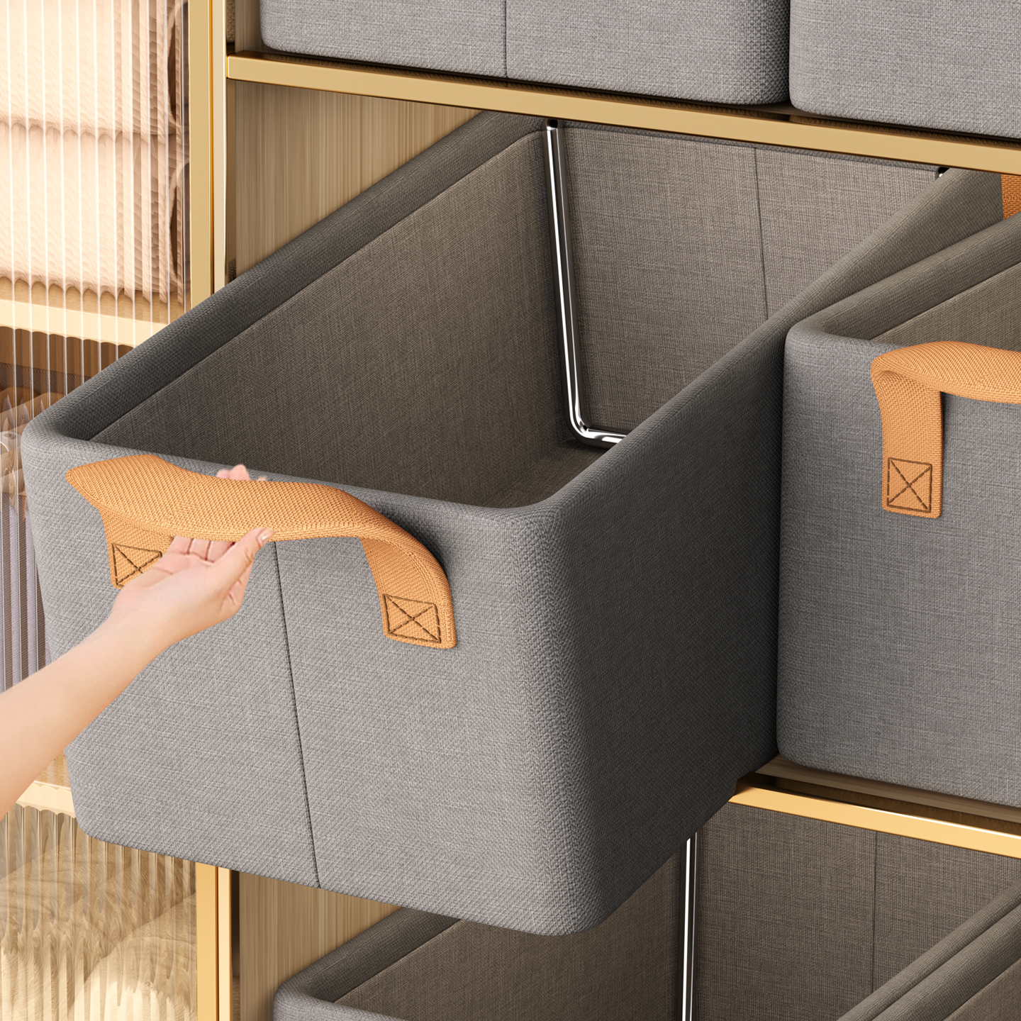 【衣物收纳神器】钢架收纳箱