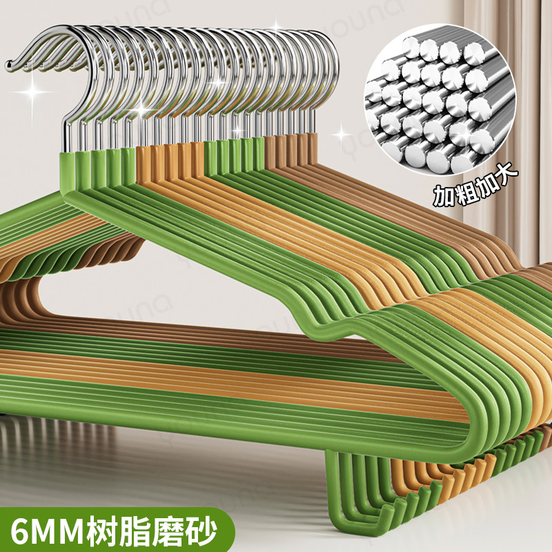 树脂衣架家用挂衣无痕防肩角滑晾晒大衣架子衣柜衣服撑子加粗加大,收纳整理,金属衣架,淘宝优惠券,粉丝福利购,淘宝优惠卷