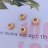 Браслет с одной бусиной, колесо, модные бусины, аксессуар, аксессуары, 18 карат, 10мм