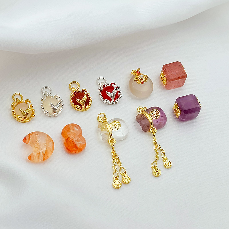 天然胶花雕刻趴趴猫月亮方糖隔珠手工diy鱼尾福钱袋滴溜手链项链,饰品/流行首饰/时尚饰品新,其他DIY饰品配件,淘宝优惠券,粉丝福利购,淘宝优惠卷