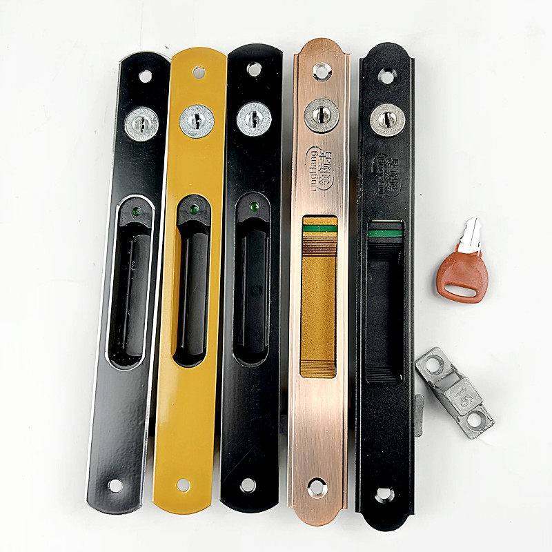 金钢网纱窗锁框中框锁隐纱窗防盗锁纱窗锁9形0条形窗钩锁形钩纱锁