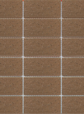 45×95mm外墙瓷砖彩码砖纸皮砖棕红色树皮纹带黑点外墙砖通体砖