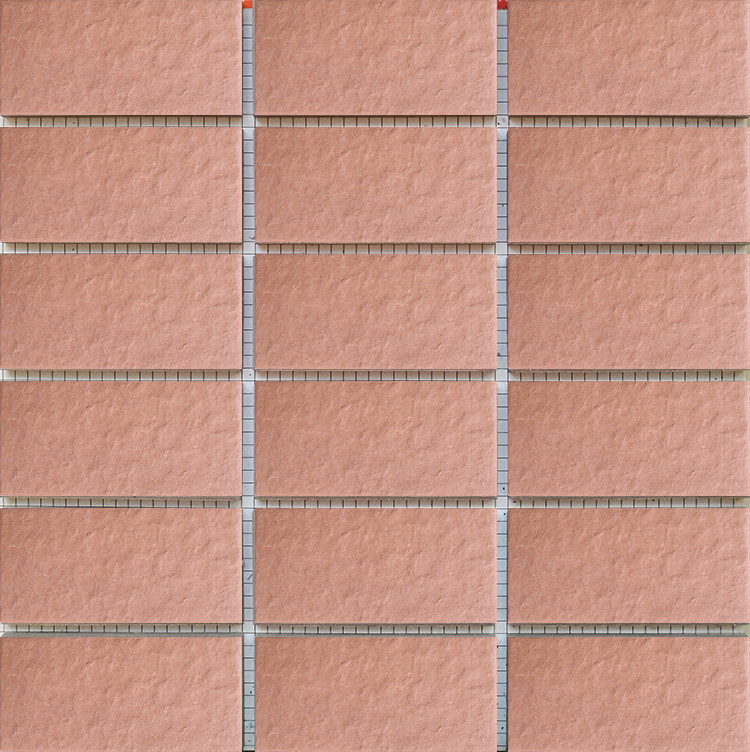 45×95mm外墙瓷砖彩码砖外墙砖纸皮砖粉红色麻面通体砖物业装修