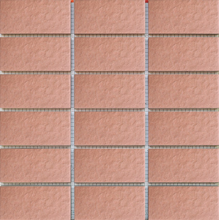 45×95mm外墙瓷砖彩码砖外墙砖纸皮砖粉红色麻面通体砖物业装修