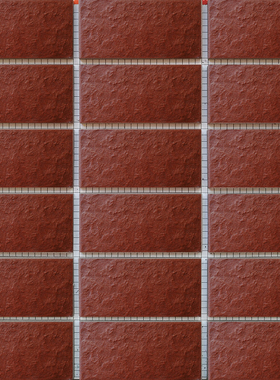 45×95mm外墙砖彩码砖纸皮砖铁红色麻面通体砖 物业 多色齐全