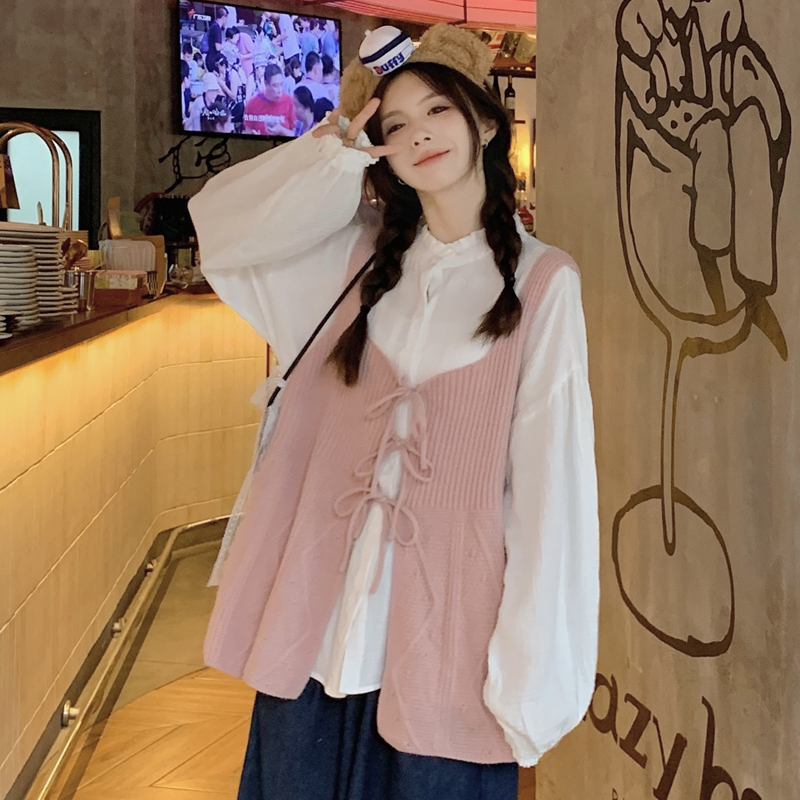 大码女装宽松遮肉减龄显瘦两件套