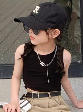 儿童项链男孩潮装饰高级感吊坠时尚女童配饰饰品个性嘻哈街舞链子