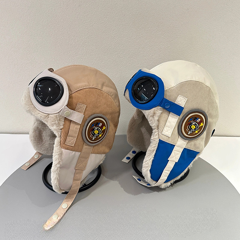 儿童帽子滑雪护目镜飞行员帽秋冬季防风防寒男女中大童保暖雷锋帽,童装/婴儿装/亲子装,帽子,淘宝优惠券,粉丝福利购,淘宝优惠卷