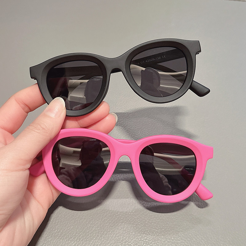 儿童时尚硅胶偏光防紫外线墨镜潮
