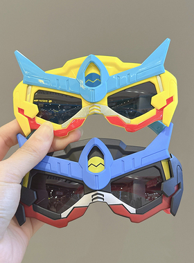 儿童眼镜偏光男童卡通钢铁侠太阳镜潮酷宝宝防紫外线硅胶墨镜个性