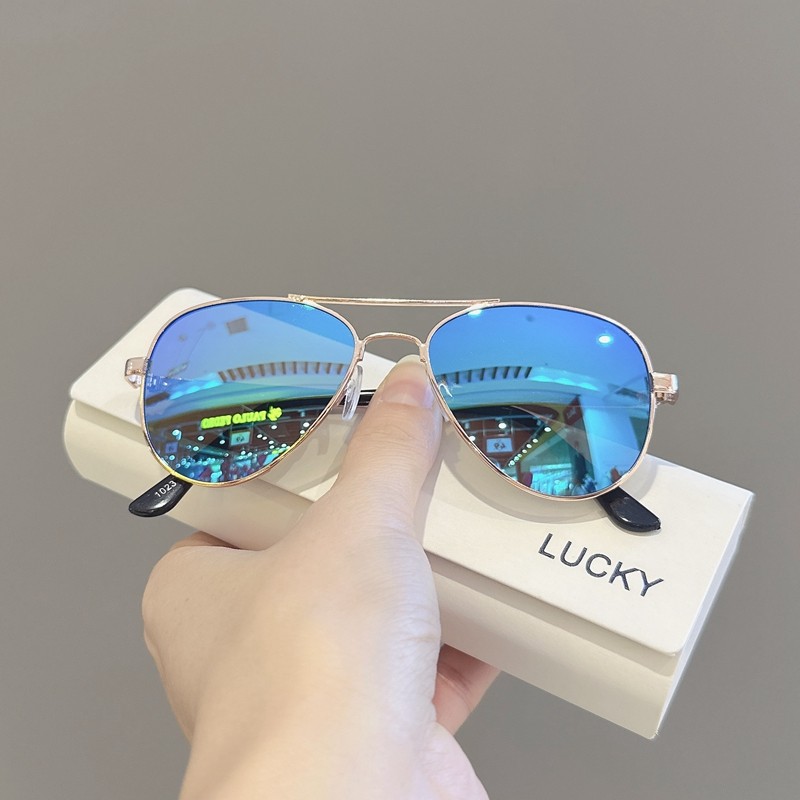 儿童太阳镜男女童时尚金属偏光飞行眼镜个性宝宝街拍走秀蛤蟆墨镜,童装/婴儿装/亲子装,太阳镜,淘宝优惠券,粉丝福利购,淘宝优惠卷