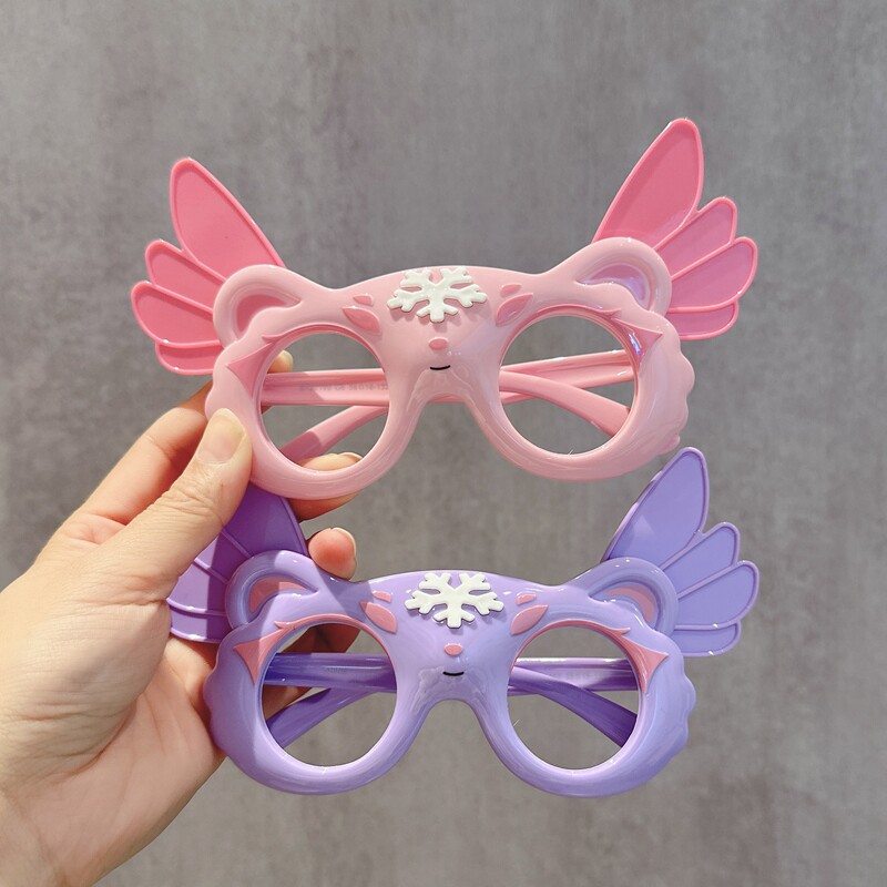 小天使翅膀儿童眼镜男女童卡通硅胶偏光太阳镜潮宝宝防紫外线墨镜