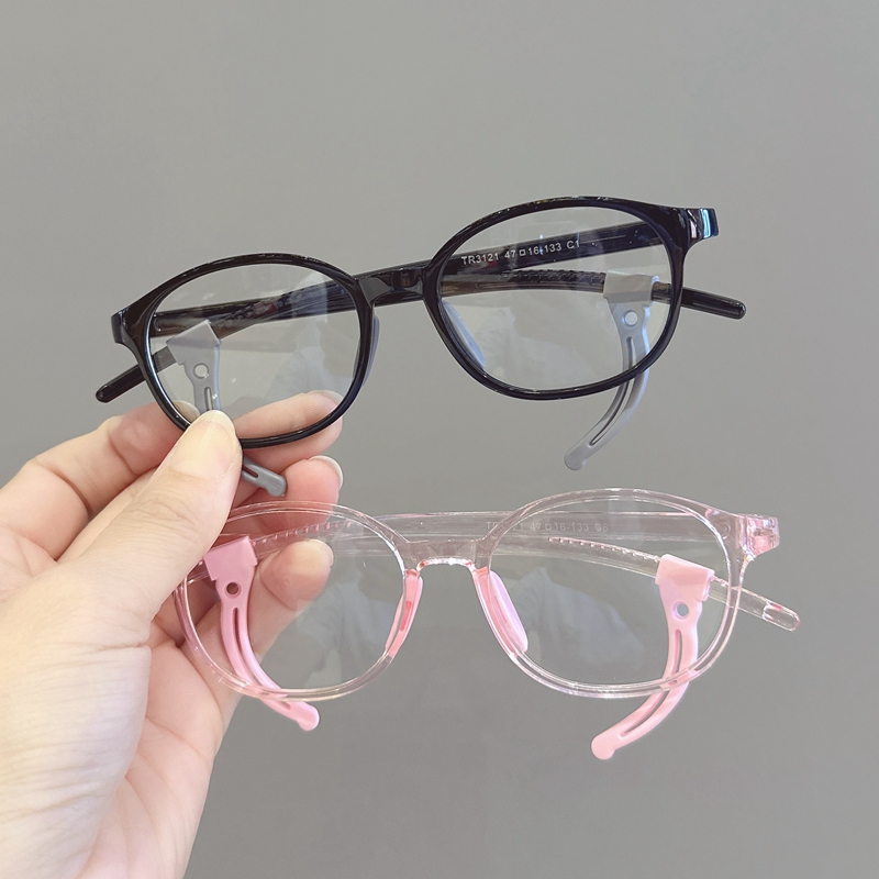 儿童防蓝光眼镜男女童时尚抗疲劳护目镜小孩学生可爱百搭平光镜潮