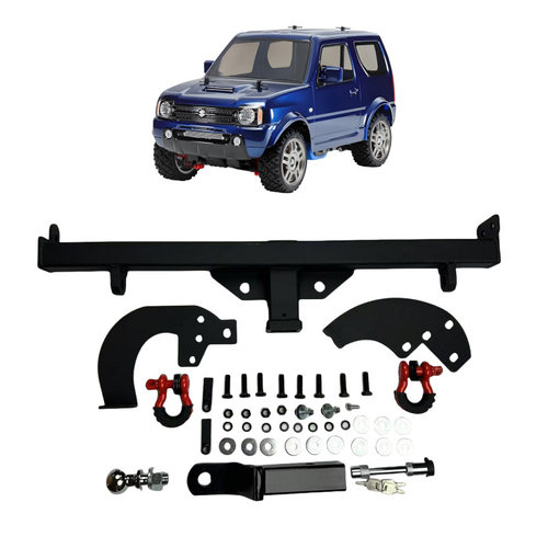 适用08-17老款吉姆尼jimny 改装后拖车钩JB23 JB43防撞后杠拖车杠