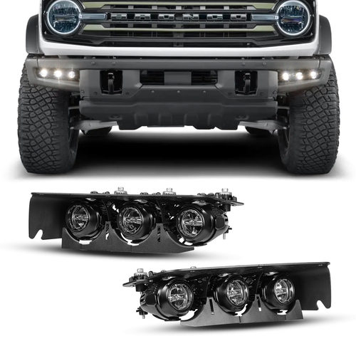适用21-25款福特烈马保险杠位置雾灯 FORD BRONCO改装雾灯 52W