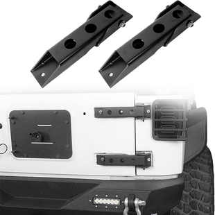 适用于JEEP牧马人TJ96-06尾门合页改装尾门备胎支架增强不锈钢款