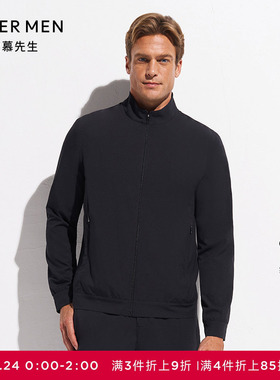 爱慕先生20SS轻休闲系列男士薄款立领拉链春季长袖NS81D592