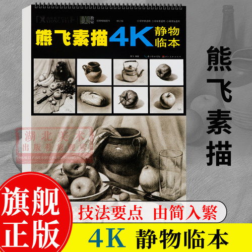 熊飞素描4K静物临本素描速写