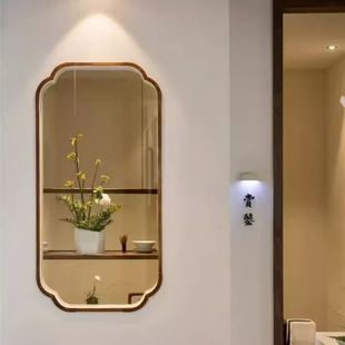 全实木新中式宋式小轩窗框定制国风家用客厅屏风隔断玄关现代简约