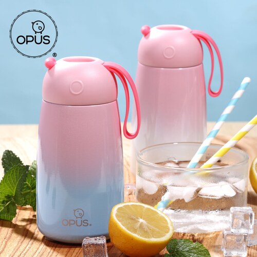 opus不锈钢随行保温杯可爱水杯