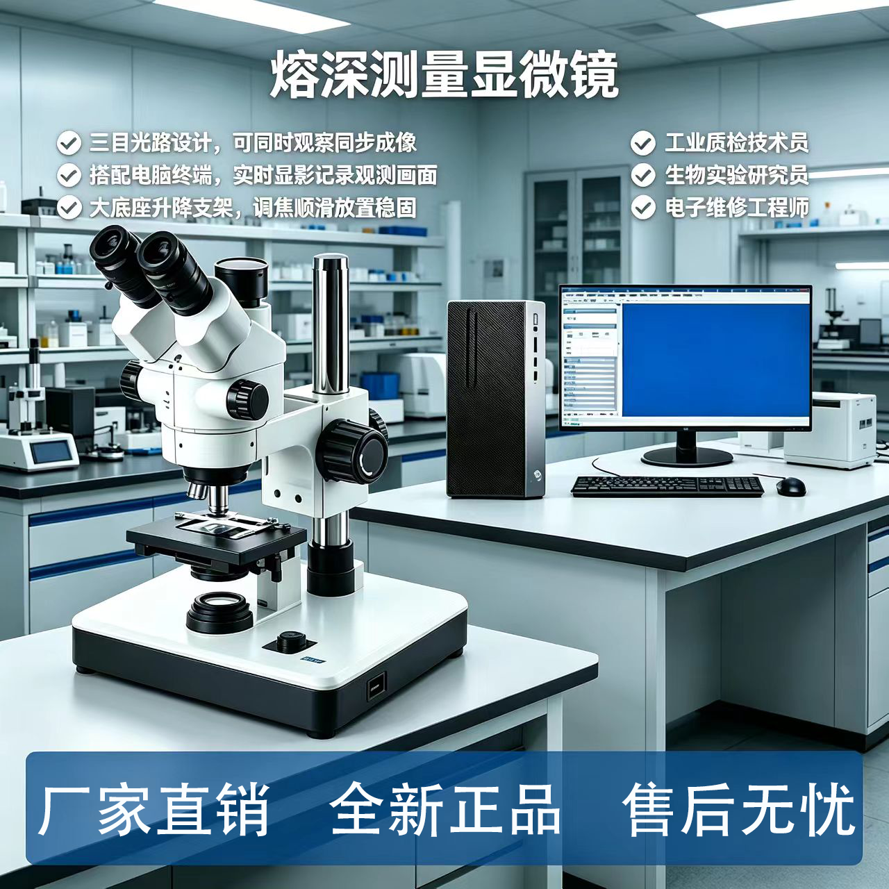光学熔深显微镜激光焊纹深度测量仪汽车材料焊接焊缝熔深分析仪