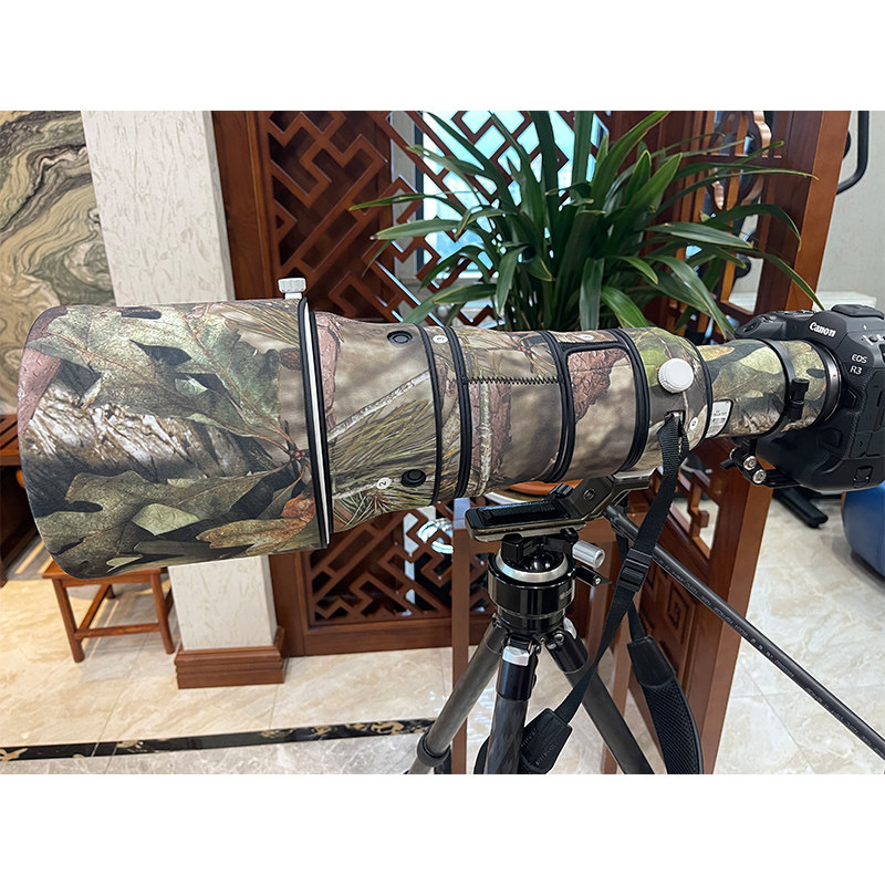 适用CANON佳能RF800mm F5.6L IS USM长定焦镜头迷彩炮衣保护套856