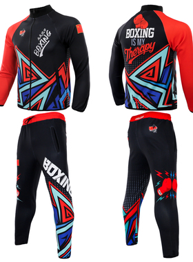 三角形秋季套装MMA长裤格斗搏击服运动UFC卫衣套装训练比赛拳馆