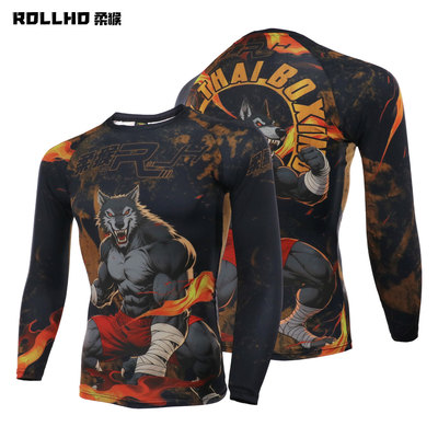 柔猴泰拳狼运动休闲紧身衣