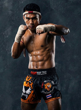 MMA老虎搏击运动健身泰拳击短裤男女UFC综合格斗训练散打武术定制