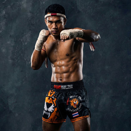 MMA老虎搏击运动健身泰拳击短裤男女UFC综合格斗训练散打武术定制