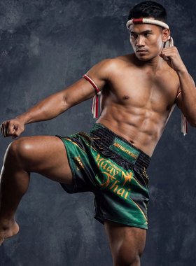 MMA搏击格斗WBC泰拳运动训练短裤男女UFC比赛弹力速干健身跑步夏
