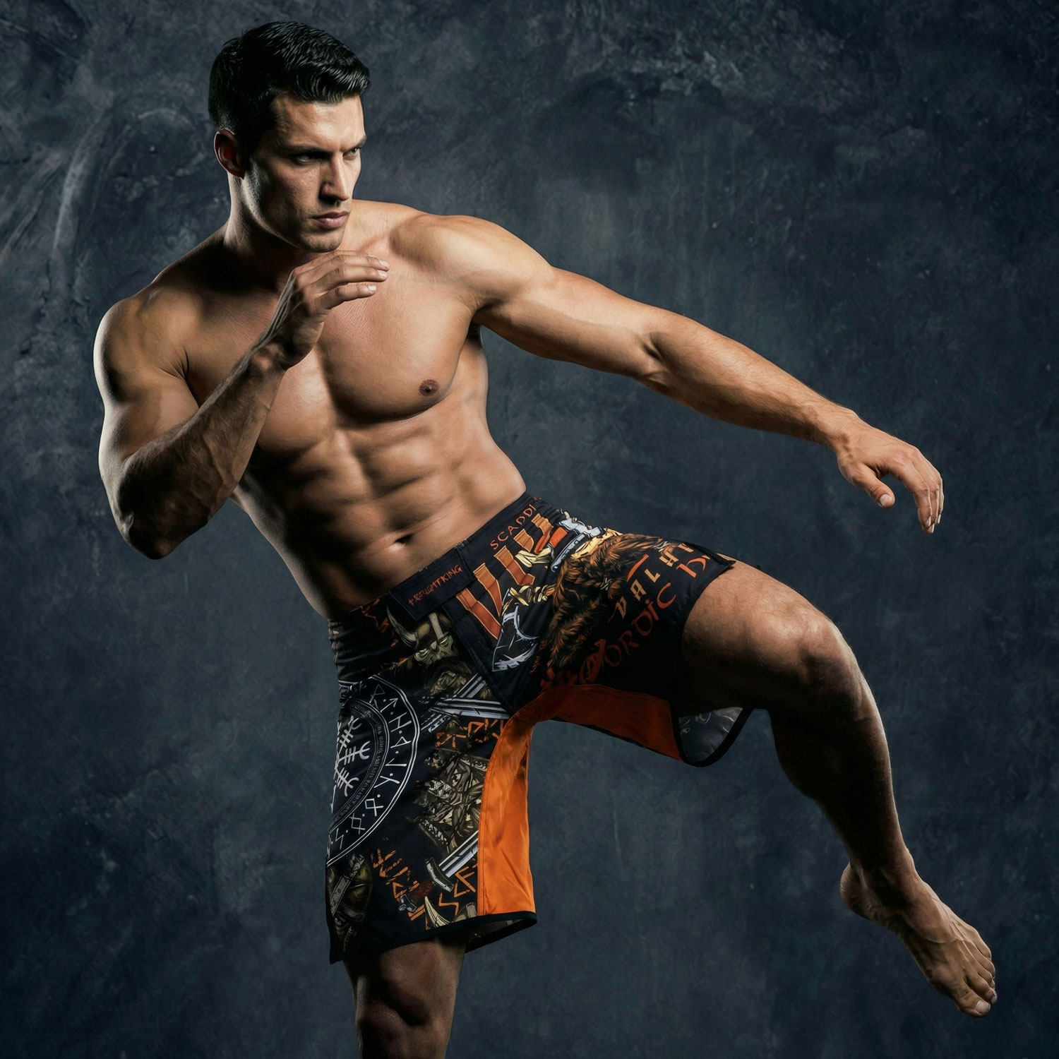 MMA自由搏击格斗运动速干柔术耐磨训练短裤男UFC健身弹力比赛泰拳