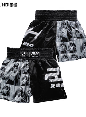 柔猴李小龙泰拳击训练速干透气短裤搏击散打MMA综合格斗UFC定制