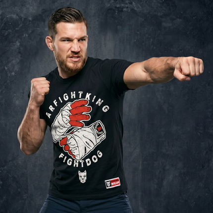 MMA搏击运动肌肉T恤棉武林风柔术短袖跑步UFC格斗训练泰拳散打夏