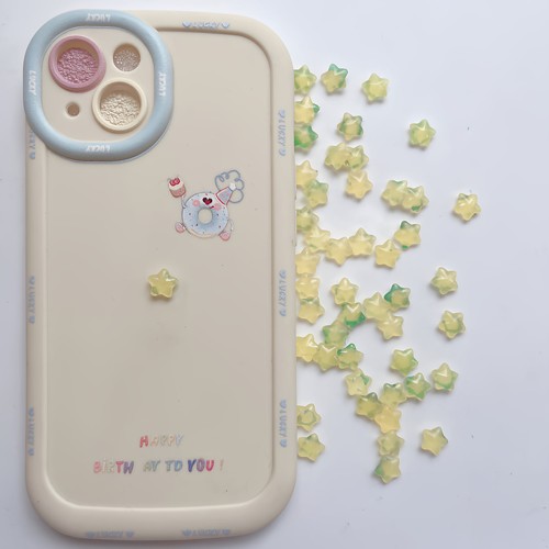 透黄小星星 仿真食玩diy奶油胶滴胶场景散货配件娃屋摆件默认有瑕