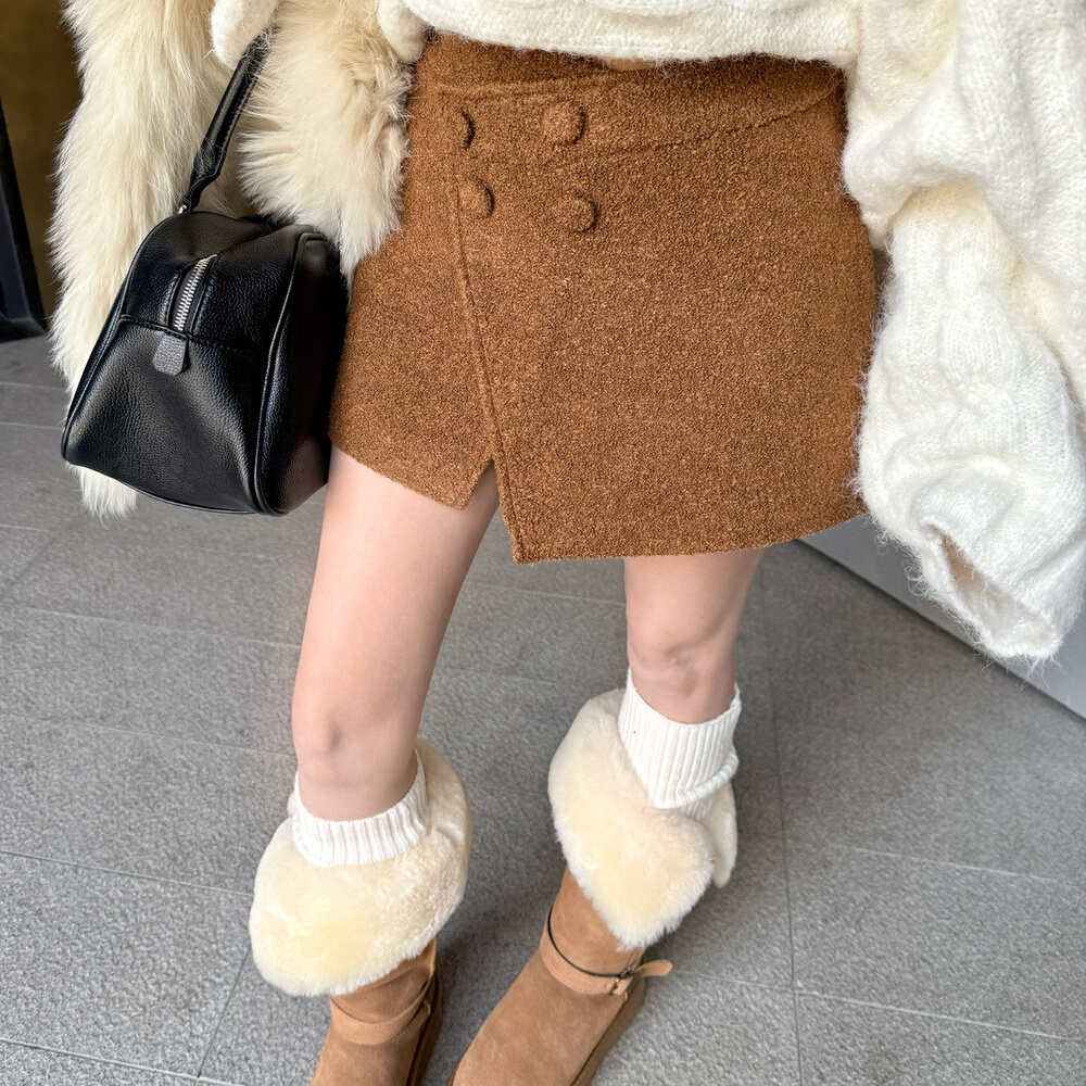 2025冬季新款百搭半身裙裤裙