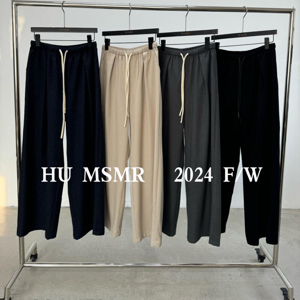 韩版气质宽松长款长裤