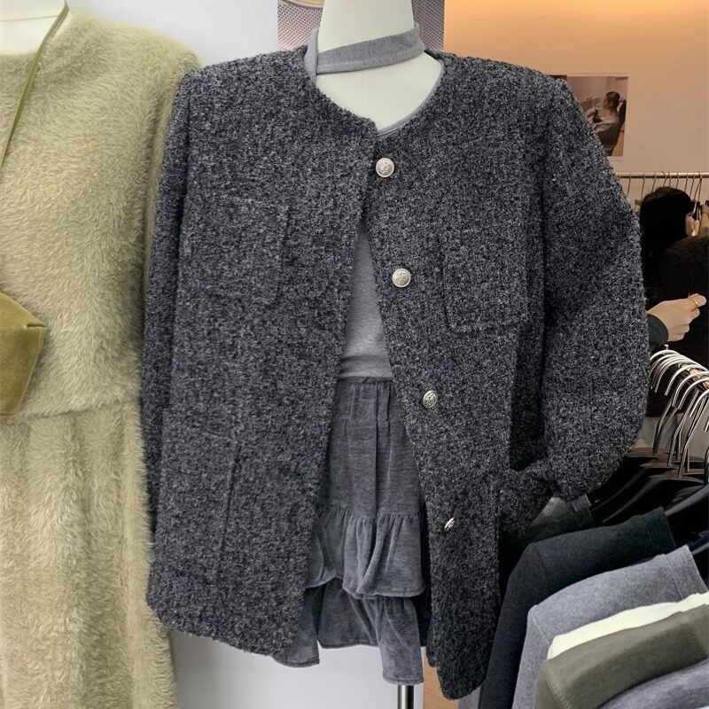 气质百搭高级感毛呢外套