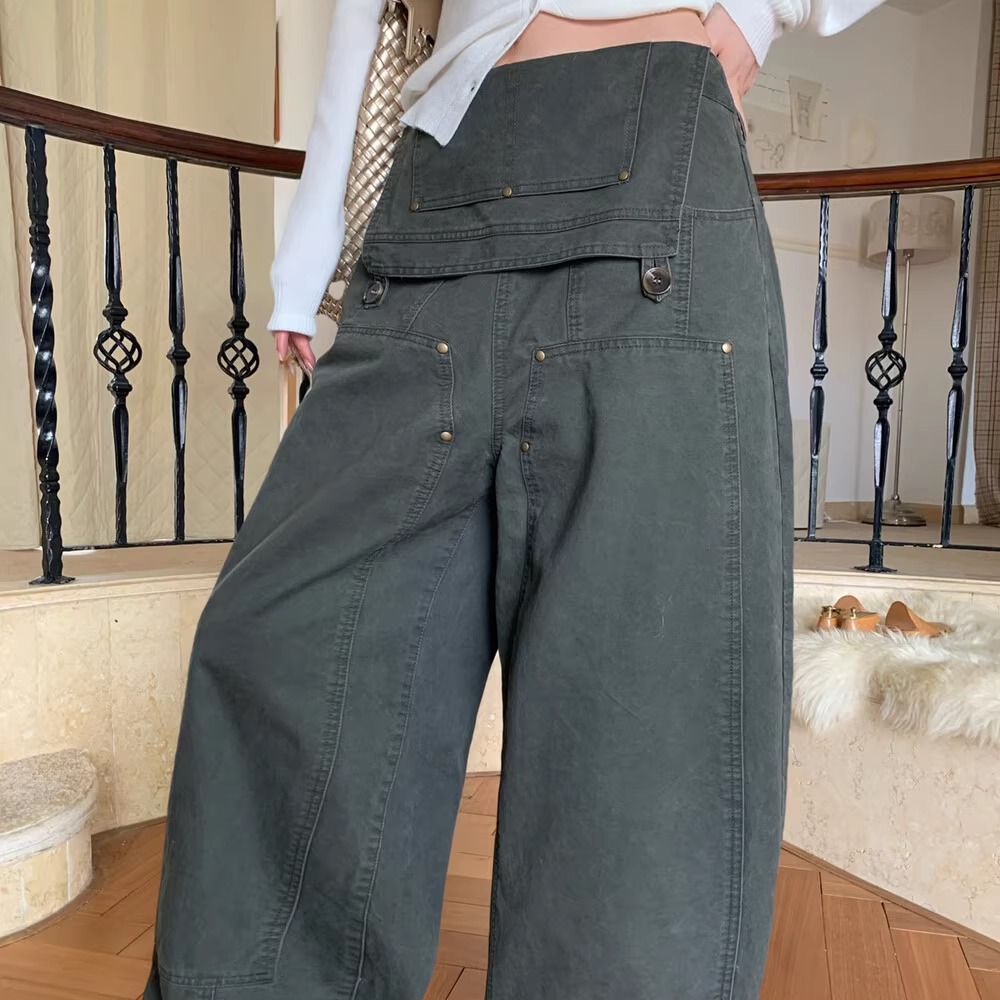 2025秋季新款背带休闲裤