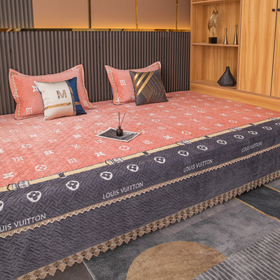 牛奶绒防滑榻榻米垫大炕盖加厚冬季炕单土炕火炕农村电热炕纯色3m