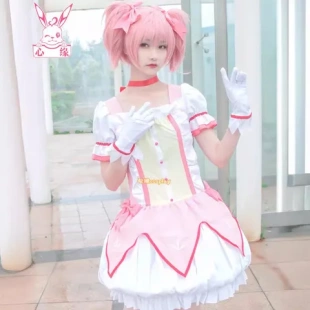 cosplay战斗服现货变身假发服装 香魔法小圆鹿目圆