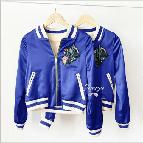 女韩版短款棒球服刺绣春秋2026新款休闲宽松夹克仙人掌修身外套,运动服/休闲服装,棒球服,淘宝优惠券,粉丝福利购,淘宝优惠卷