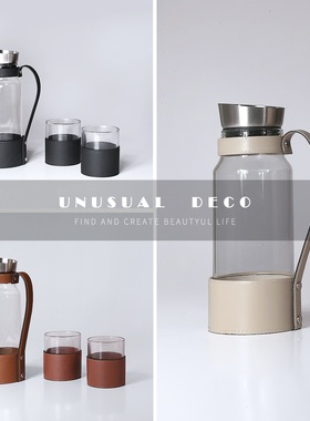 UNUSUALDECO皮质玻璃饰品摆件