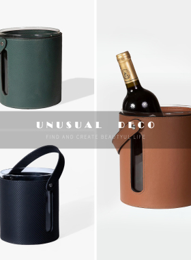 UNUSUALDECO皮质玻璃饰品摆件