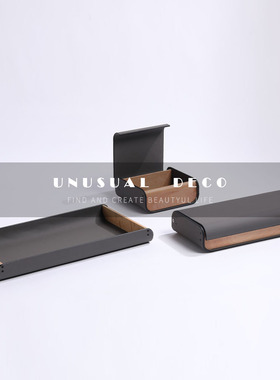 UNUSUALDECO皮质木质饰品摆件