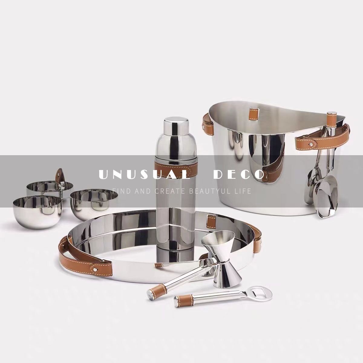 UNUSUALDECO皮质金属饰品摆件
