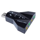 免驱外接USB飞机声卡笔记本台式 电脑耳机麦克风转换器7.1外置音频