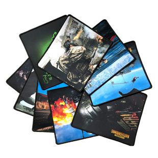 210 黑色 4MM加厚垫 办公 滑鼠垫子4毫米纯黑垫 游戏 鼠标垫250