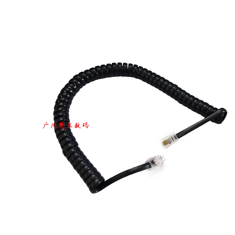 固定电话听筒线四芯手柄4p4c曲线