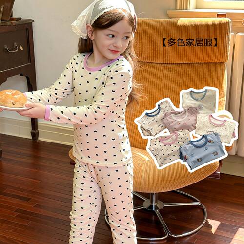 女童秋衣秋裤可外穿家居服套装
